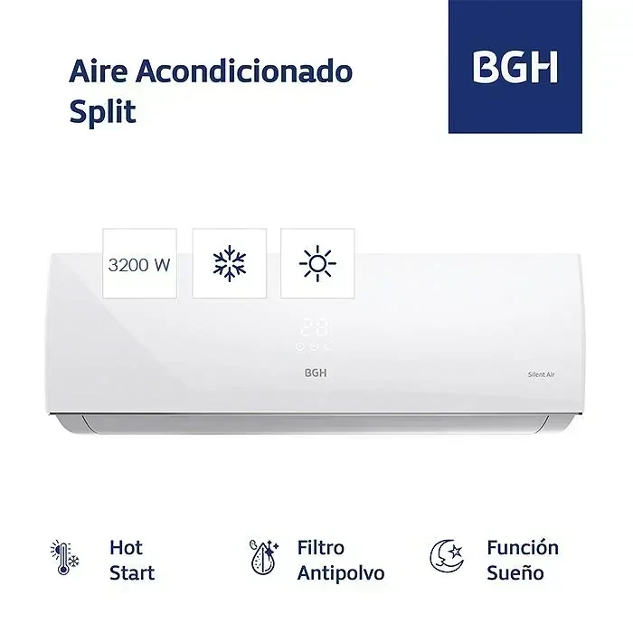Aire Acondicionado Split BGH  3200Watts f/c