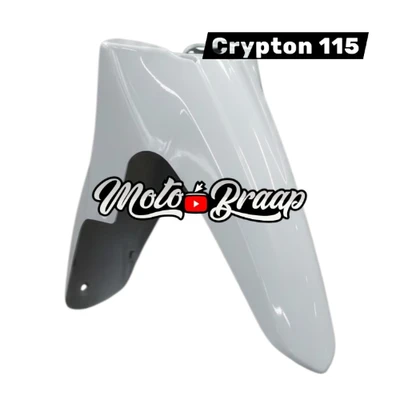 Crypton 115 Guardabarro delantero blanco
