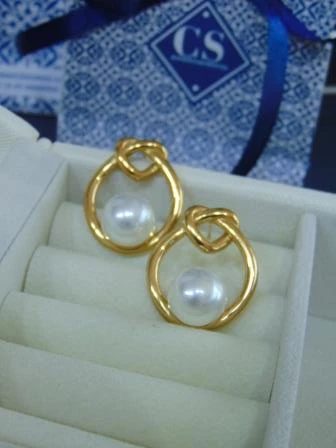 ARETE ACERO DOR NUDO CORA PERLA 2