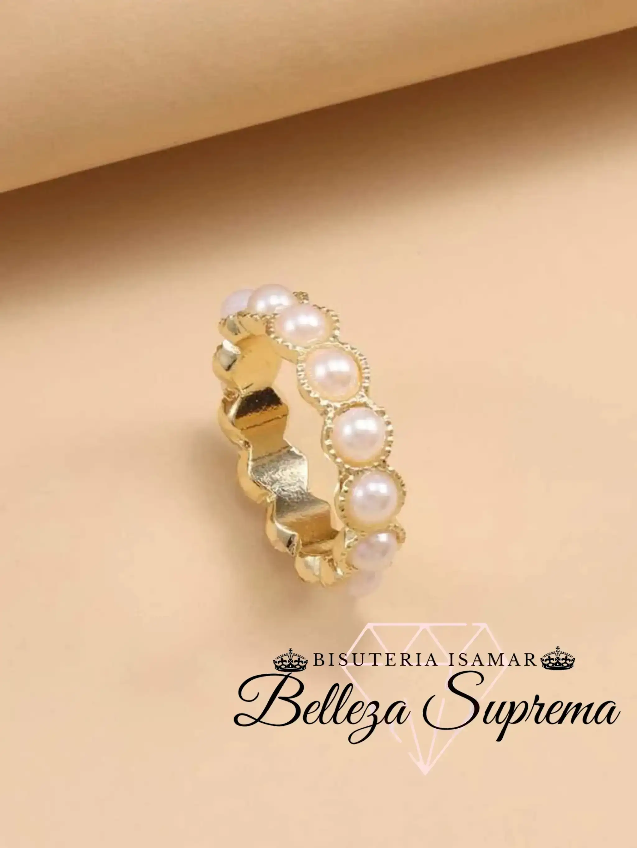 ANILLO DE PROMESA PERLAS