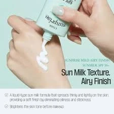 ETUDE Sunprise Mild Airy Finish Sun Milk SPF50+ 3