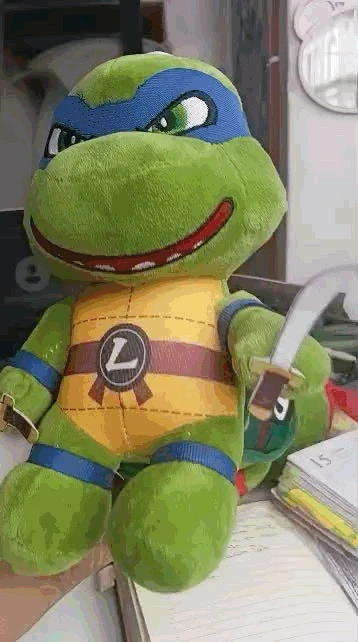 Peluche tortuga ninja calidad premium ultra suave 7