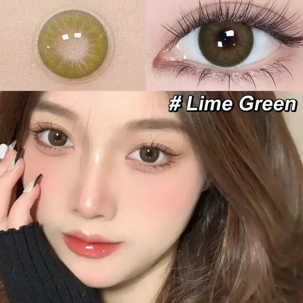 Lentes de contacto - Referencia: DESIRE / LIME GREEN