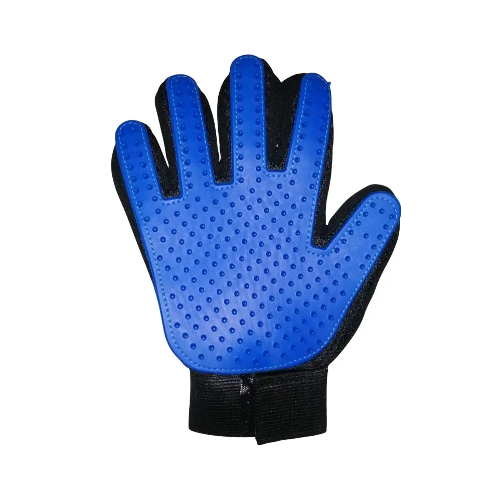 Guante de Silicona Azul Quita Pelos para Perros y /o Gatos 2