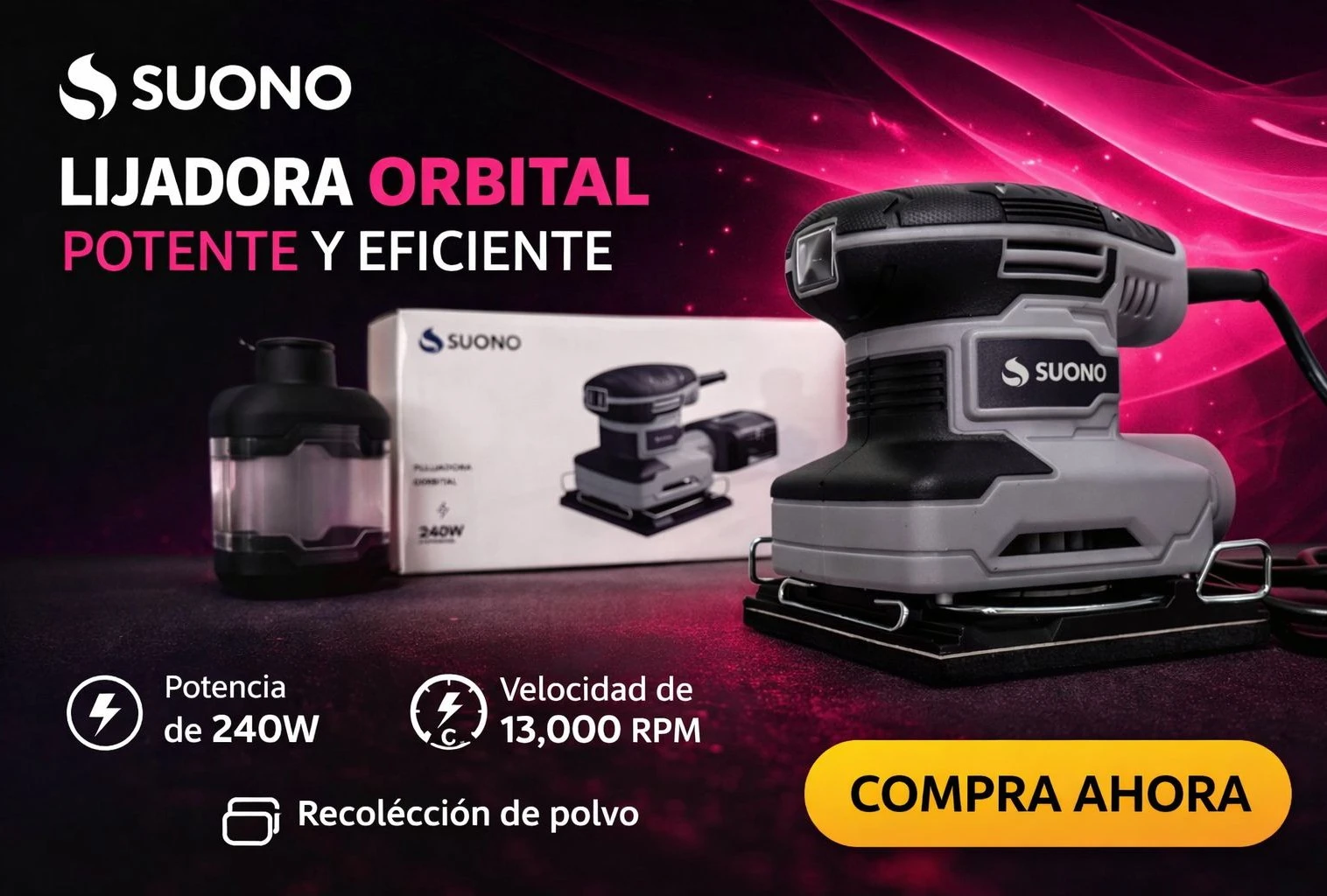 LIJADORA ORBITAL SUONO 240w 