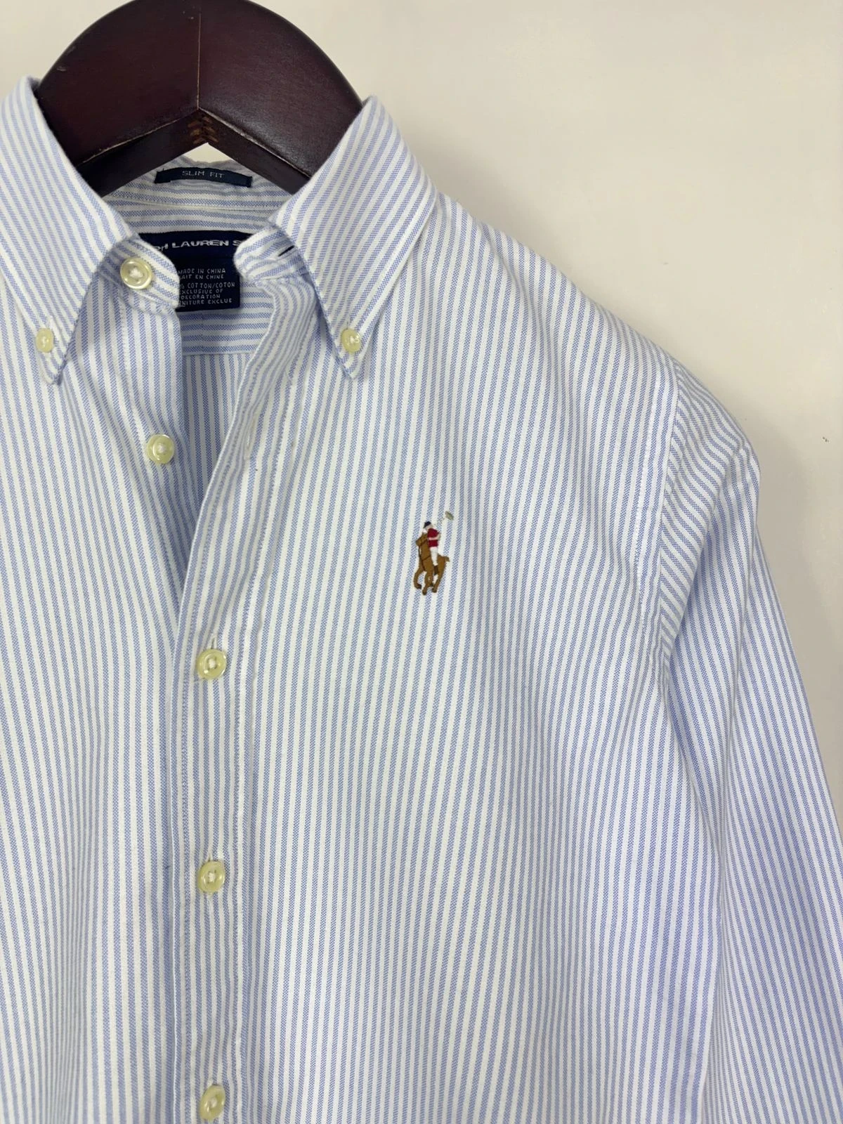 RALPH LAUREN SPORT SLIM FIT STRIPED OXFORD SHIRT 3