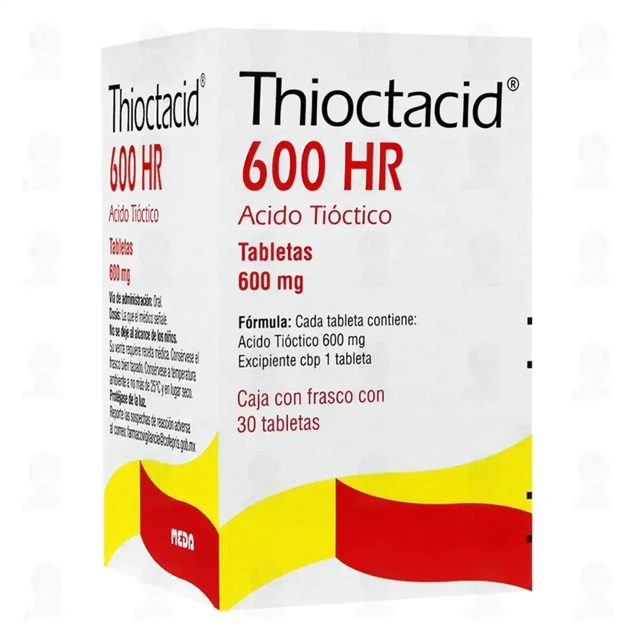 Thioctacid 600 HR 600 miligramos, 30 Tabletas