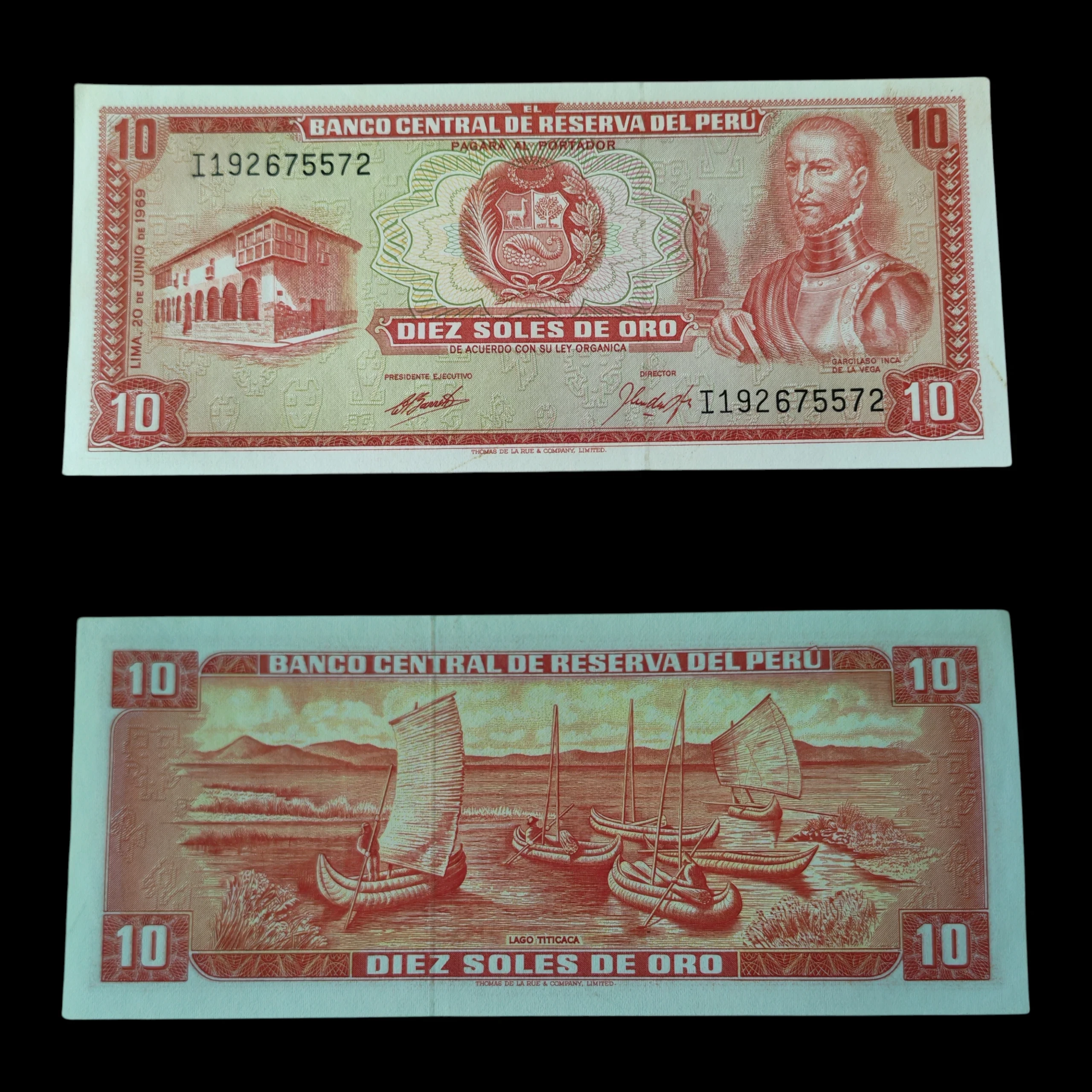 ° Perú 10 soles de oro Aunc
