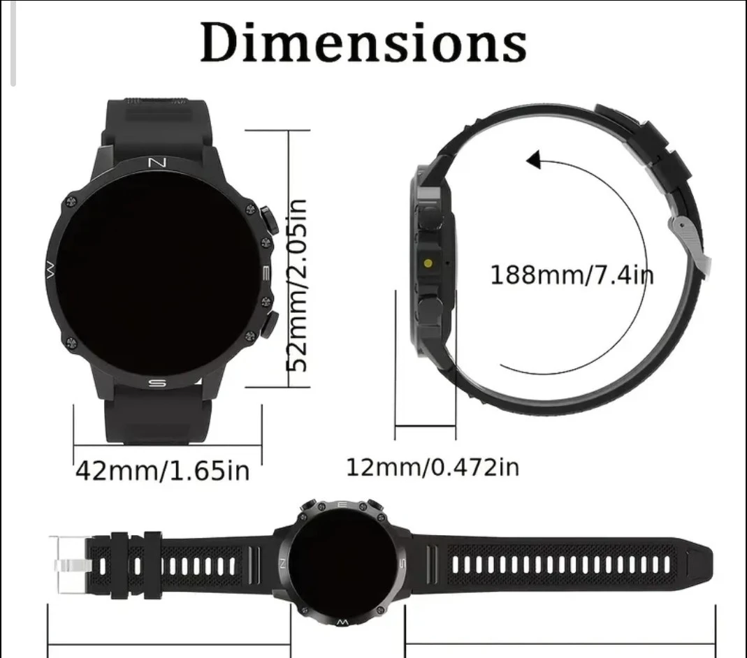 Reloj inteligente unisex redondo  4