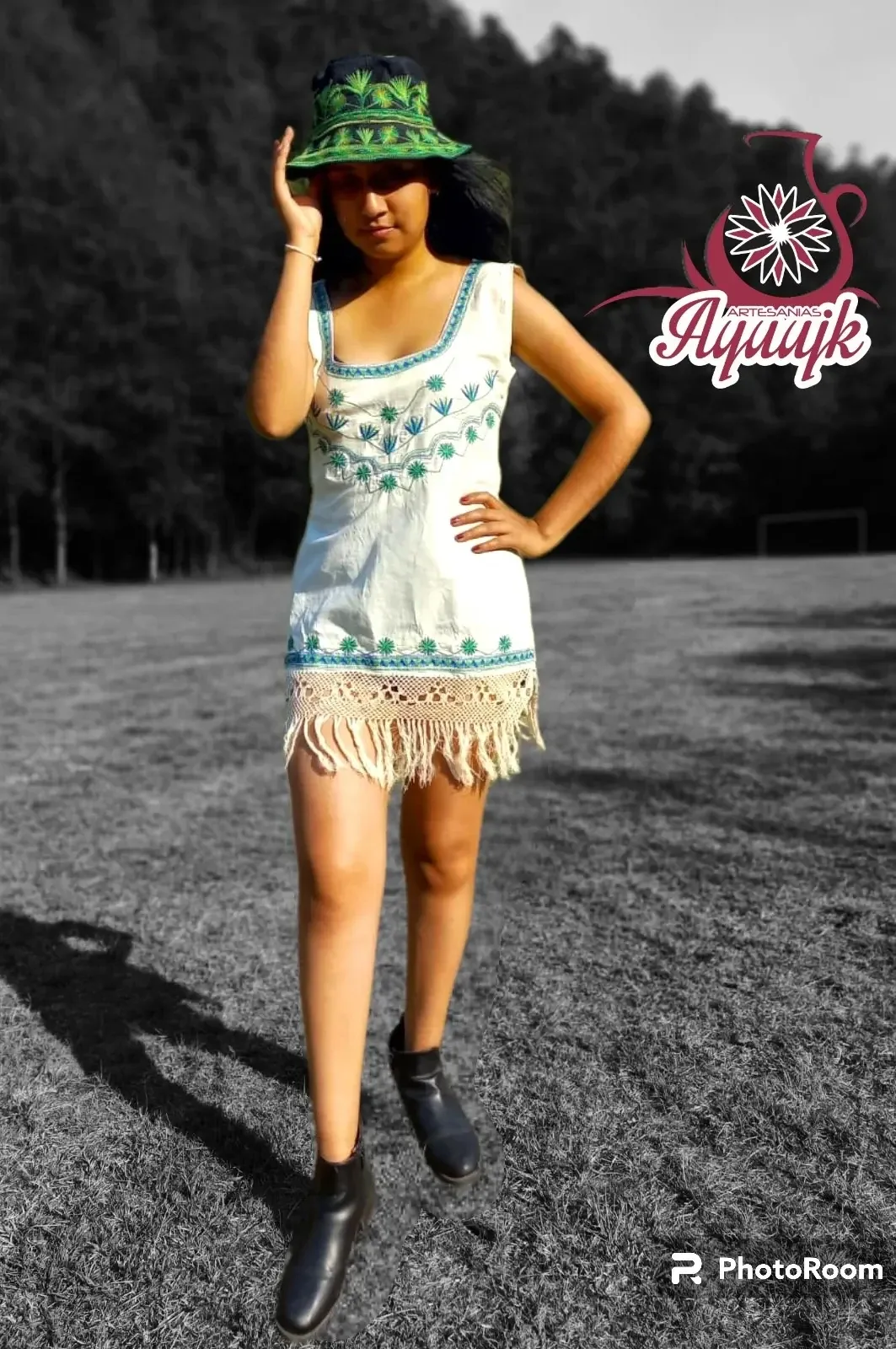 Vestido juvenil con terminados 2
