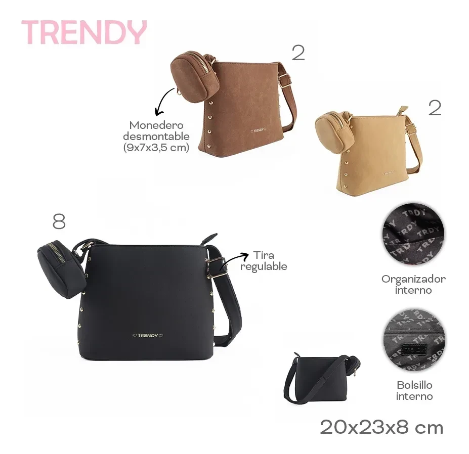 MORRAL C/MONEDERO TRENDY 29166