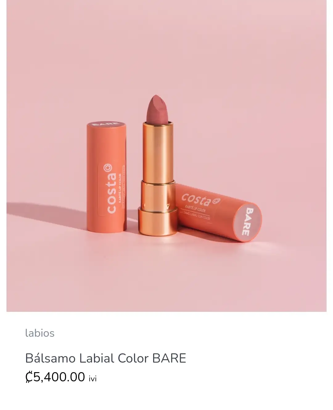 Bálsamo labial Bare