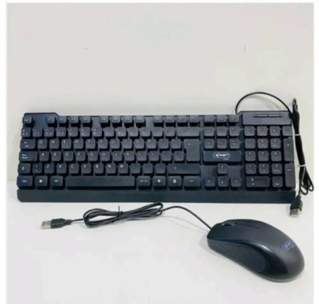 TECLADO + MOUSE CON CABLE  2