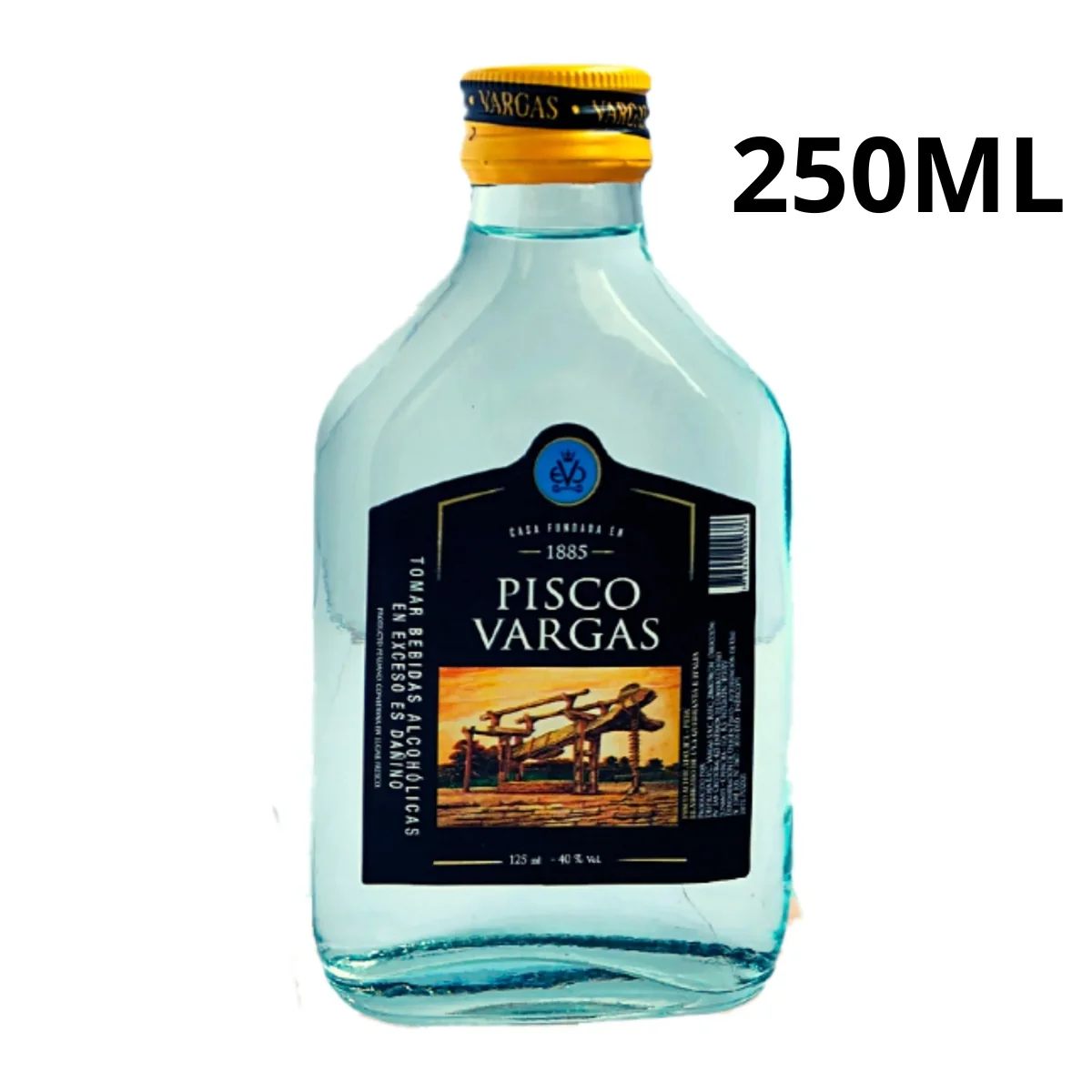 PISCO VARGAS PURO 250 ML