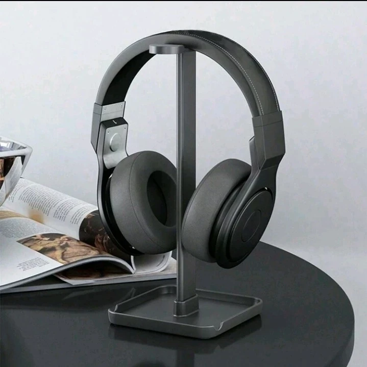 1 Peça Suporte De Fone De Ouvido Com Suporte De Telefone E Tablet, Suporte De Mesa Destacável Para Display.  4