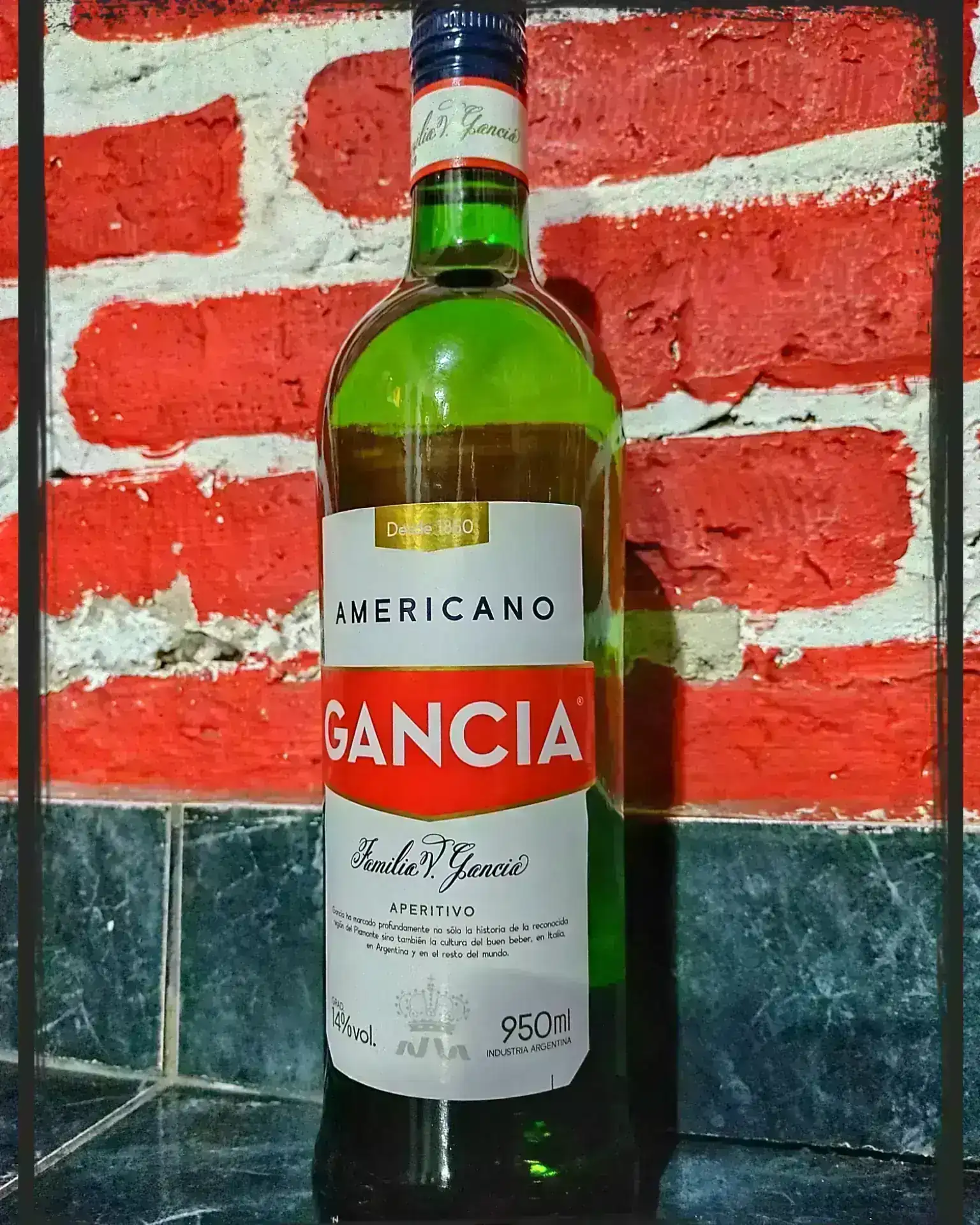 Gancia americano aperitivo x 950cc.