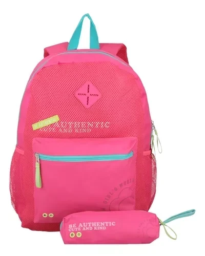 MOCHILA ESCOLAR BAGCHERRY + CARTUCHERA 440006