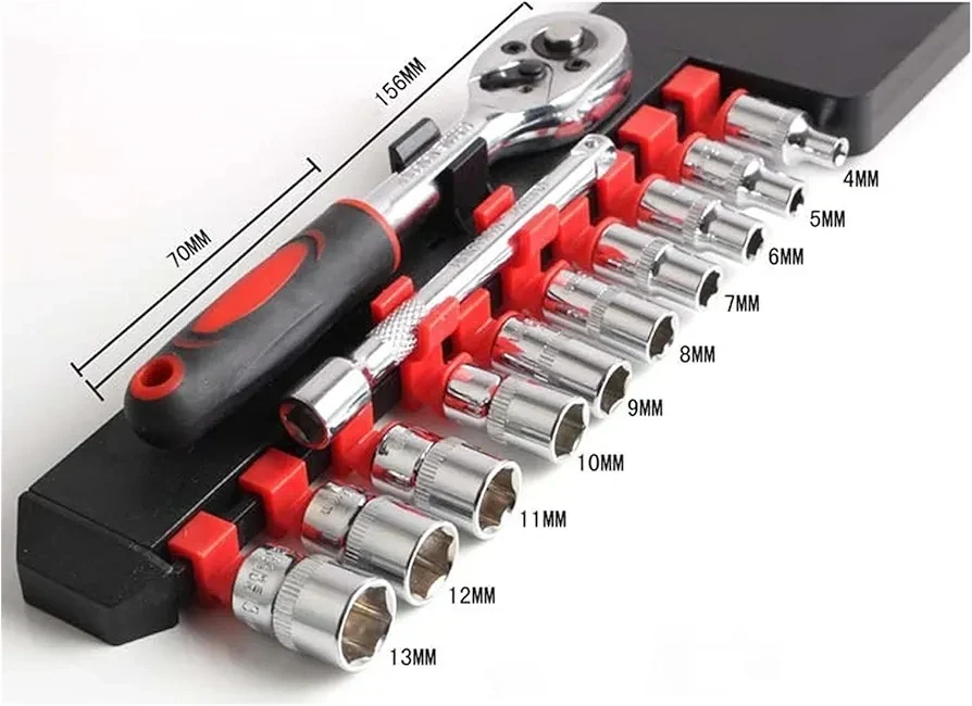 Juego de Tubo 12 piezas + llave, drive socket set 3