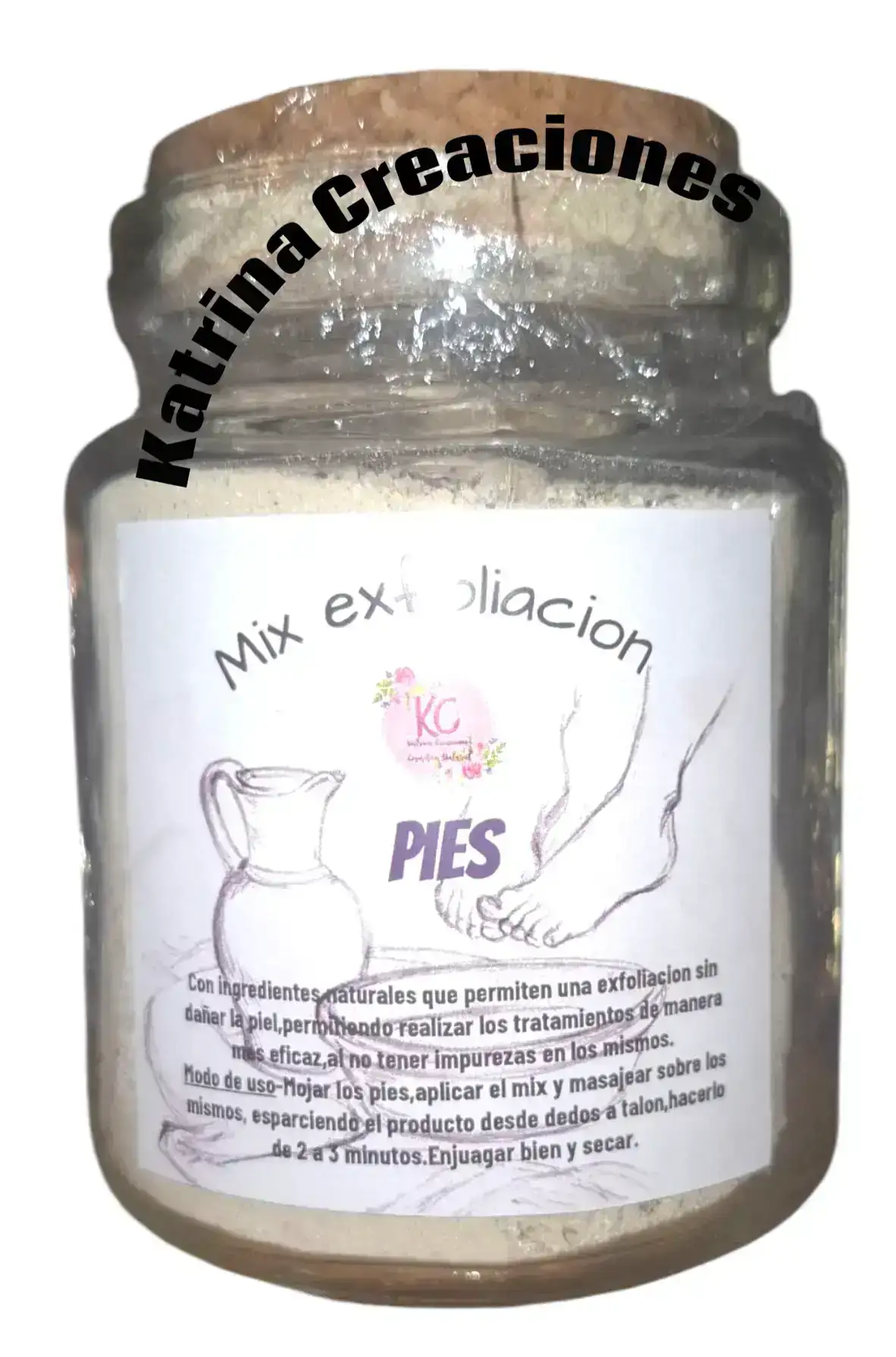 Mix exfoliacion pies 250 grs en vidrio.