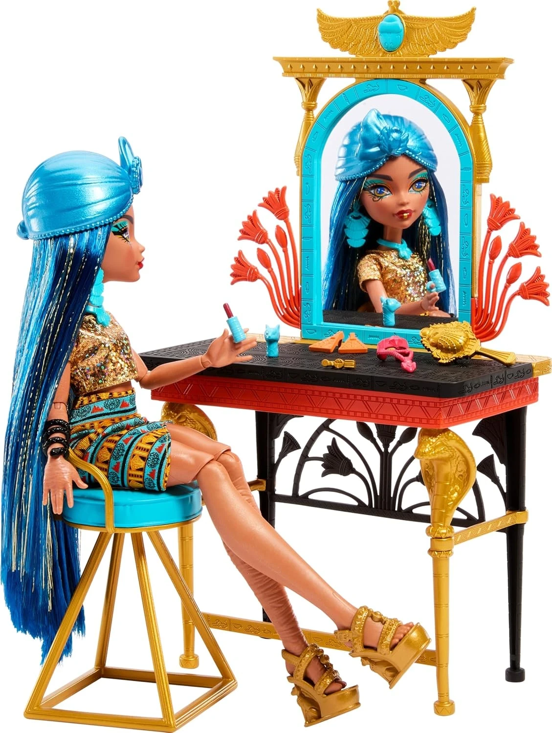 MONSTER HIGH DÍA DE MIEDO PROPIO CLEO DE NILE MUÑECA SET DE JUEGO 3