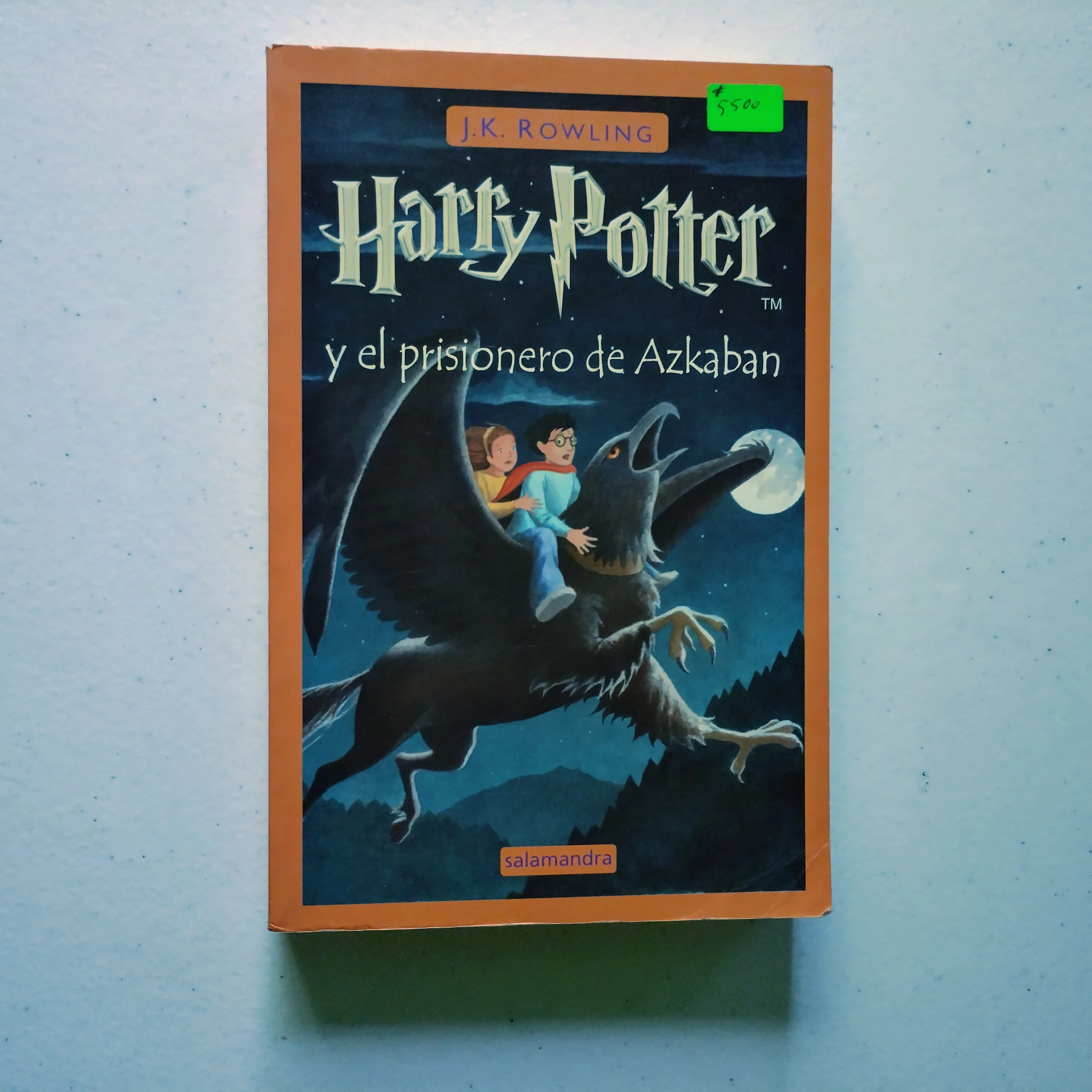Harry Potter y el prisionero de Azkaban, J.K. Rowling, usado