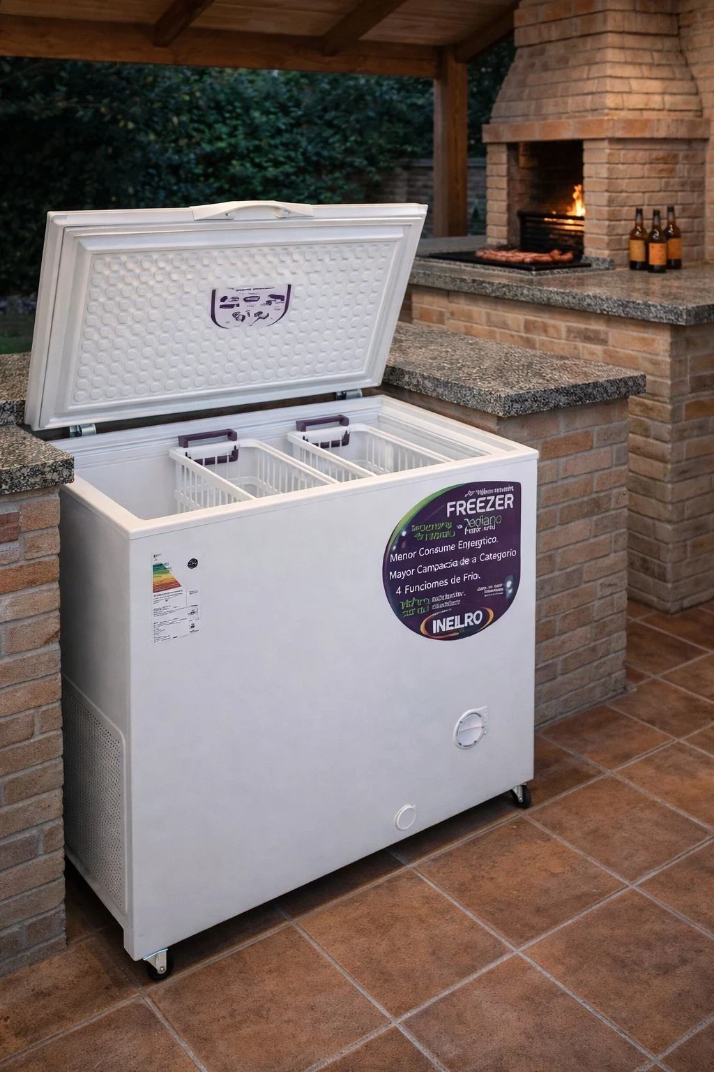 FREEZER INELRO FIH-350A INVERTER BLANCO 280LTS.‼️SOLO POR PEDIDOS ‼️