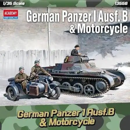 1/35 Academy Panzer I Ausf.B & Motorcycle