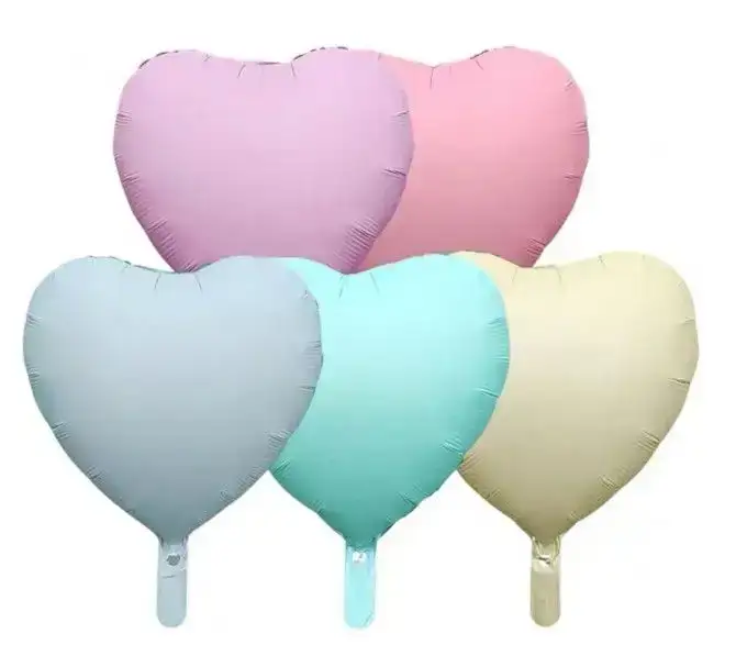 Globo corazon 18 pulgadas pastel