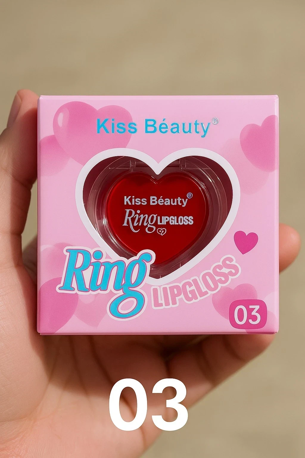 💖 Ring Lip Gloss Kiss Beauty – El brillo más cute del mundo ✨💍 4