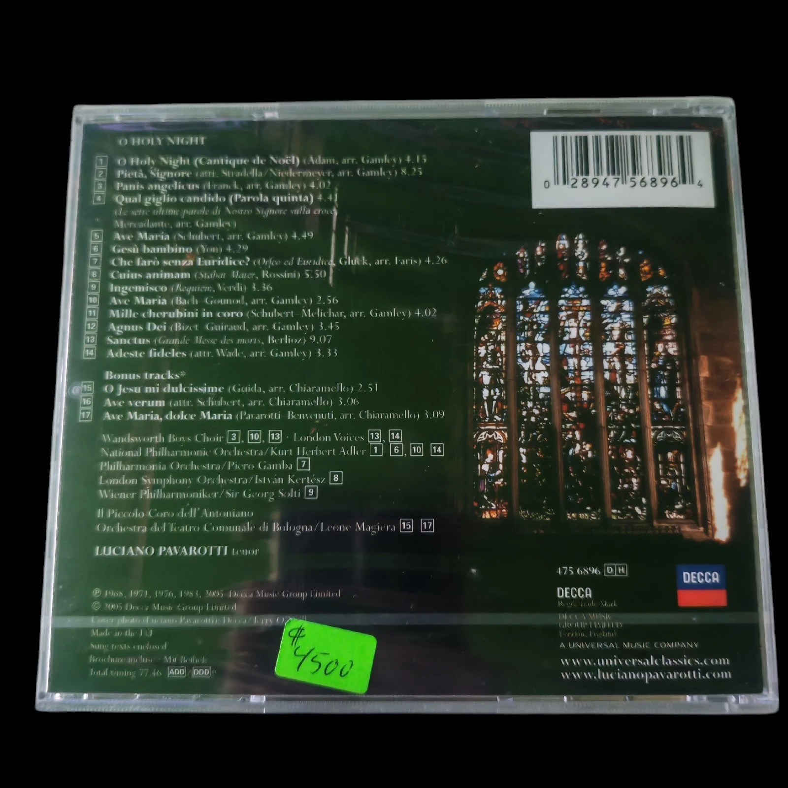Luciano Pavarotti , O holy Nigth , nuevo 2