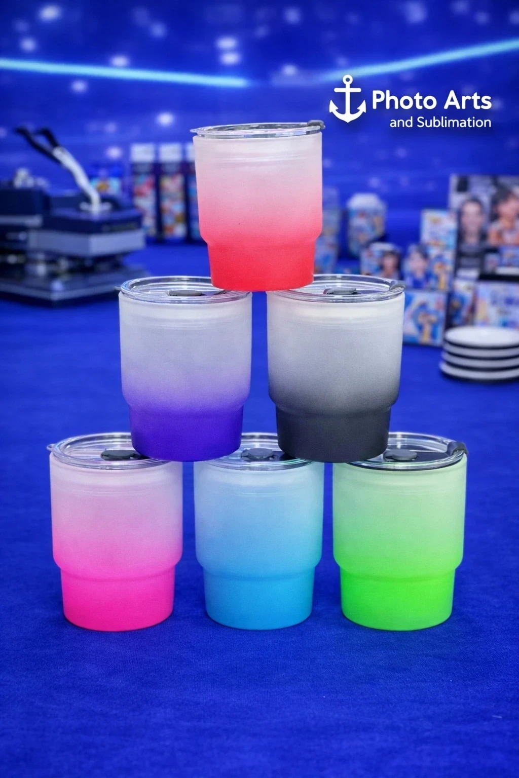 Vaso Opalizado 9 Onz Fondo Color Pitillo 