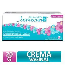 LOMECAN V 2% CREMA VAGINAL TBO X 20 GR CON 3 APLI GENNOMA