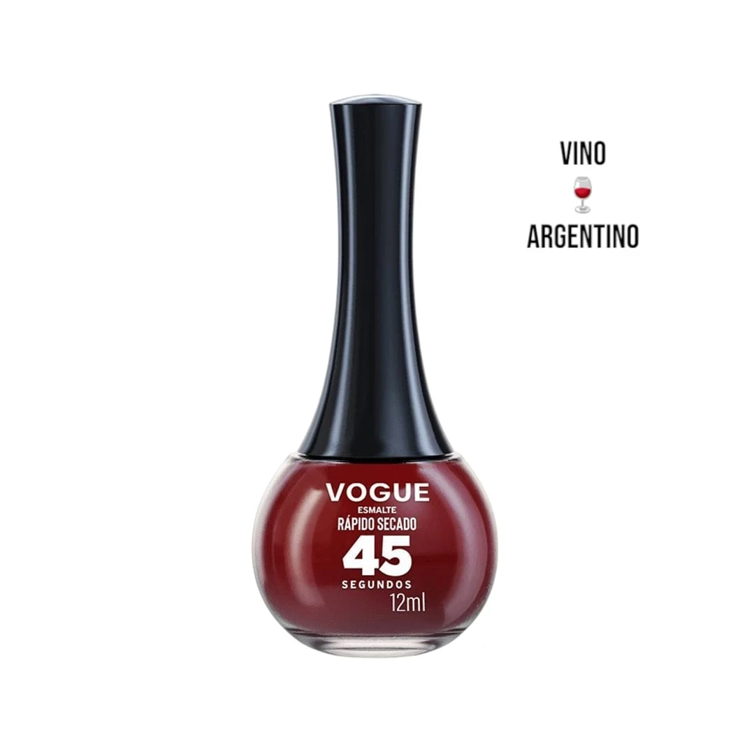 vogue esmalte secado rapido vino argentino