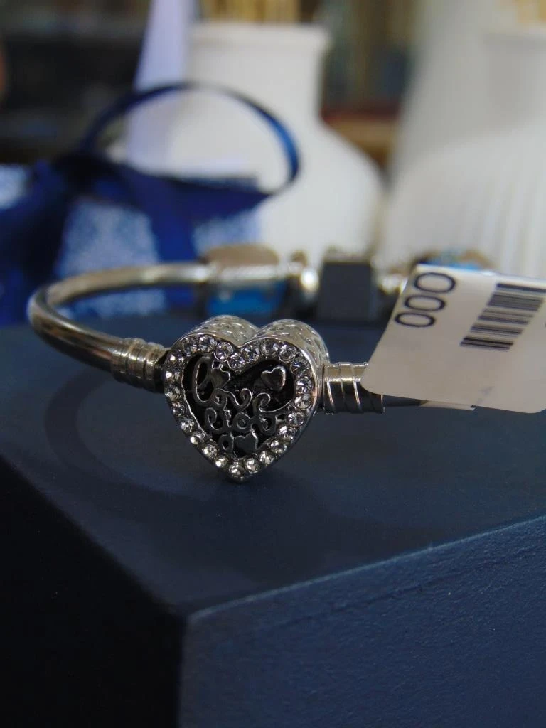 PULSERA ACERO PLATE ARO TIPO PANDORA HADAS 4