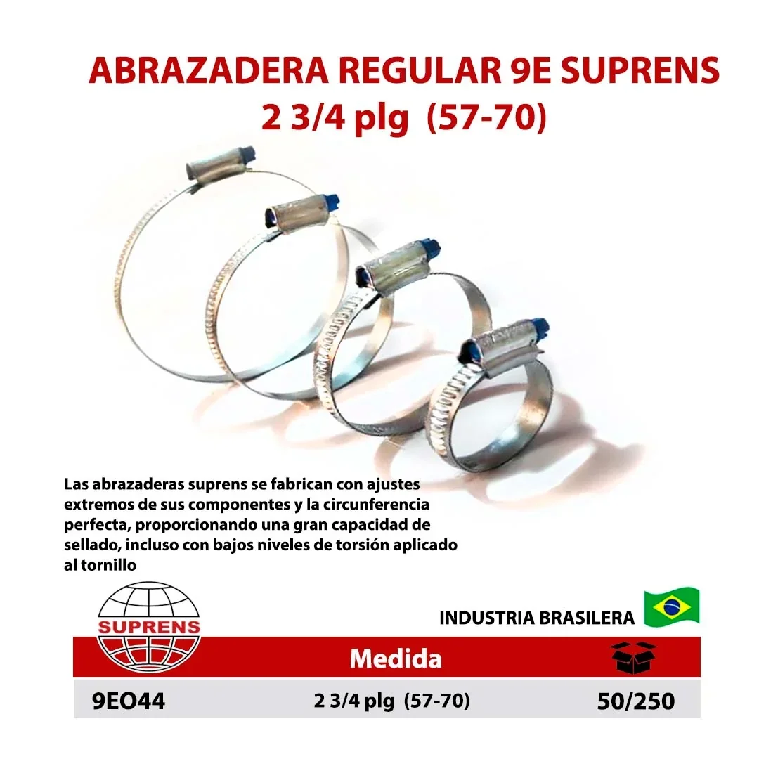 ABRAZADERA Estampada 9E SUPRENS 2 3/4" (57-70)