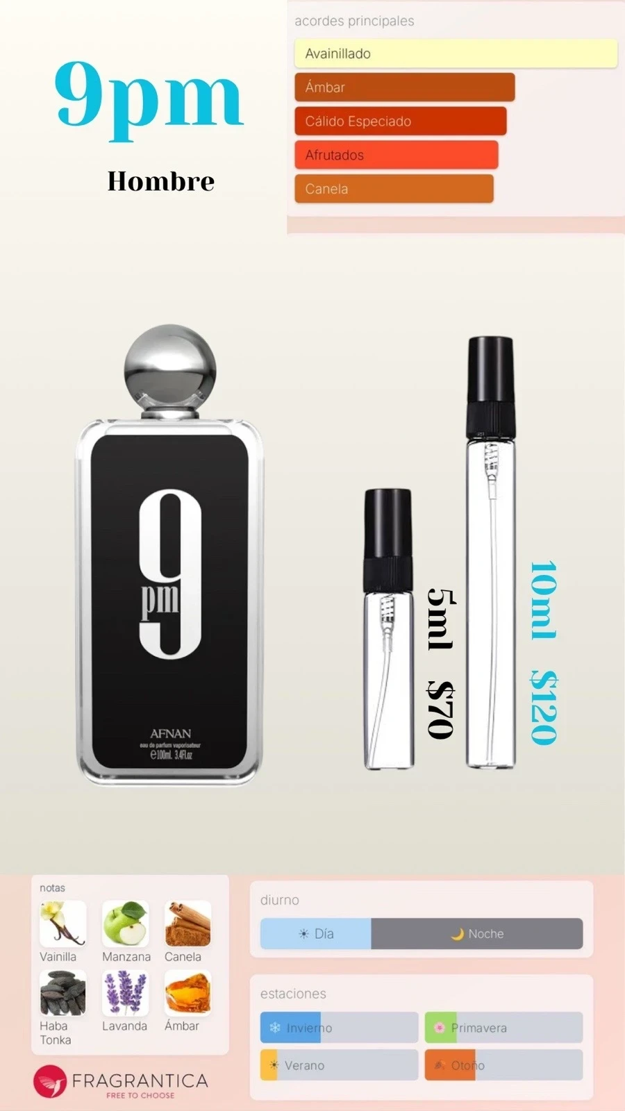 Decants - 9pm Afnan Original - Hombre