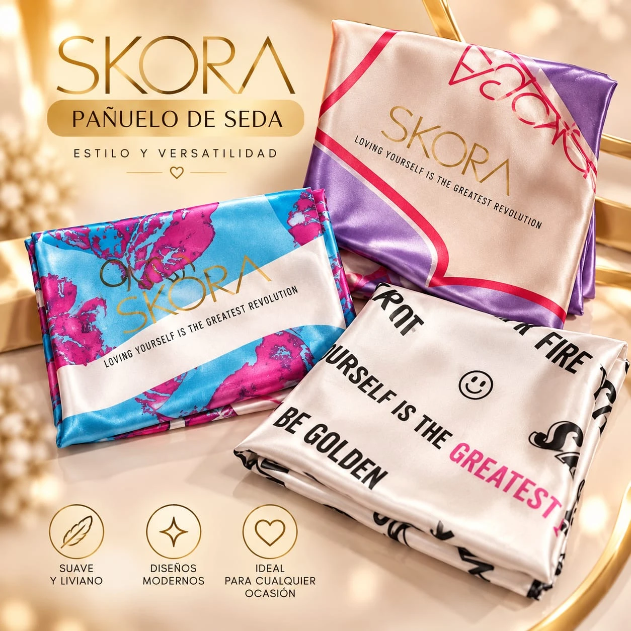 PAÑUELO DE SEDA SKORA