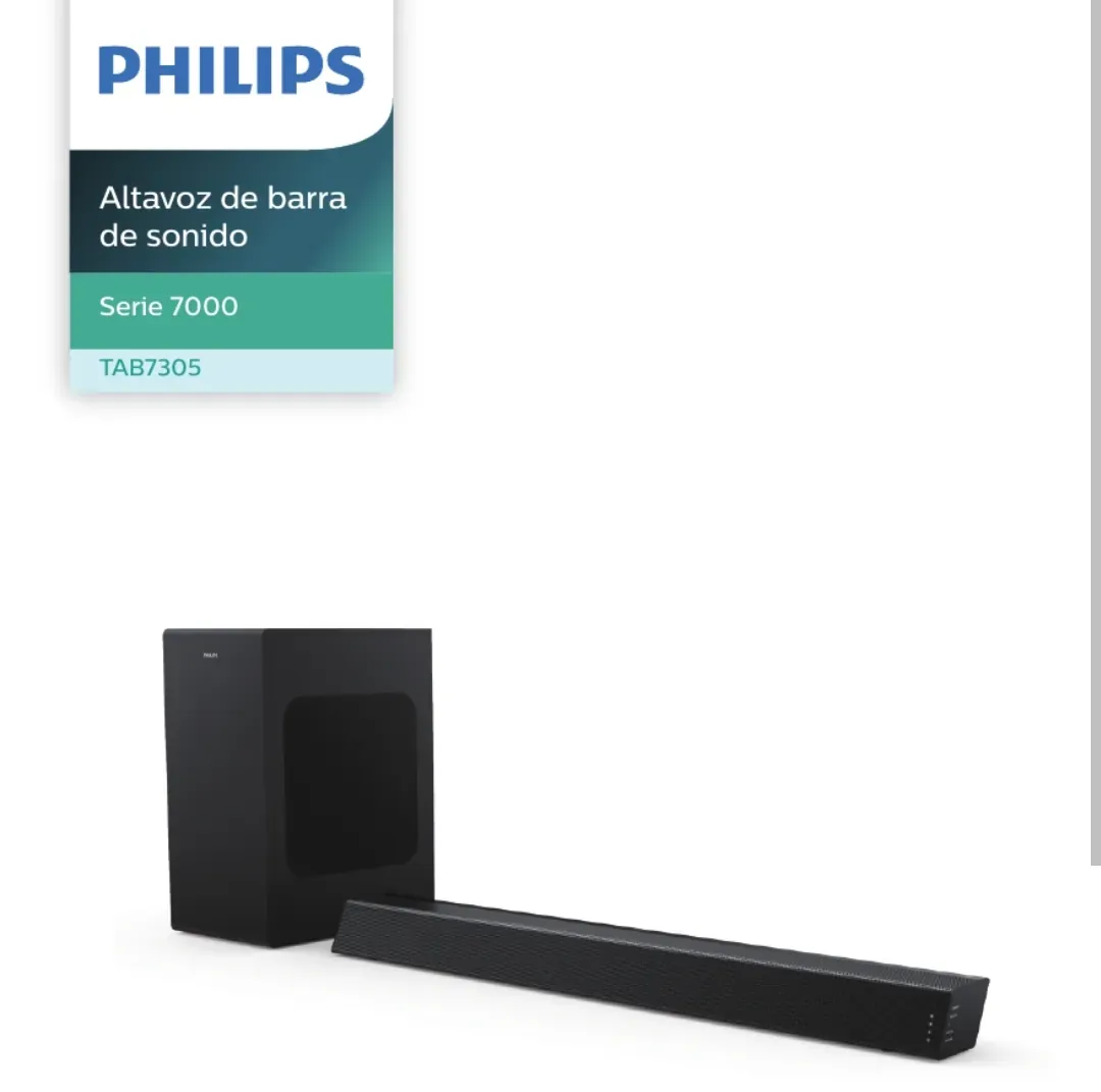 Barra De Sonido Philips Tab7305/10 Bluetooth Hdmi 2.1ch 300w