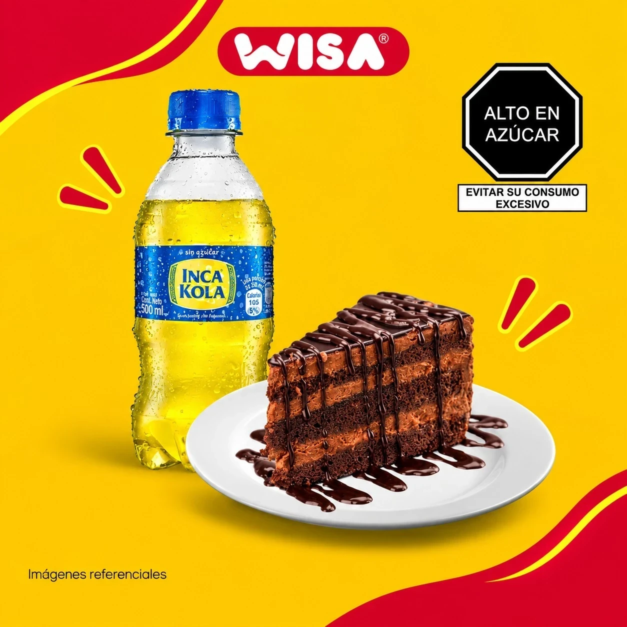 Torta de Chocolate + Inca Kola 300 ML