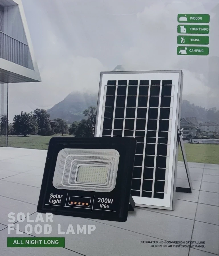 Foco solar 200 watts 