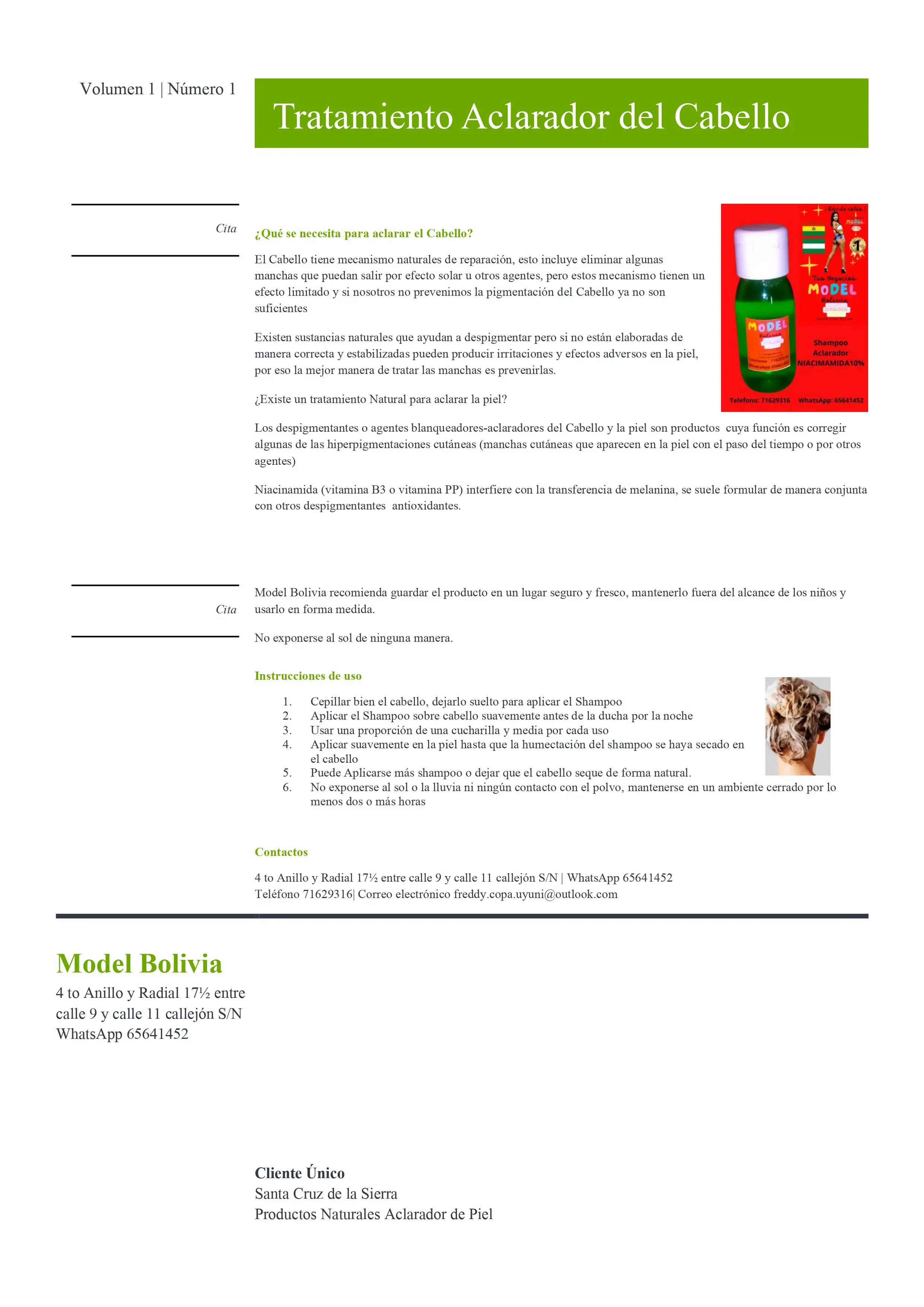 Shampoo Aclarador  2