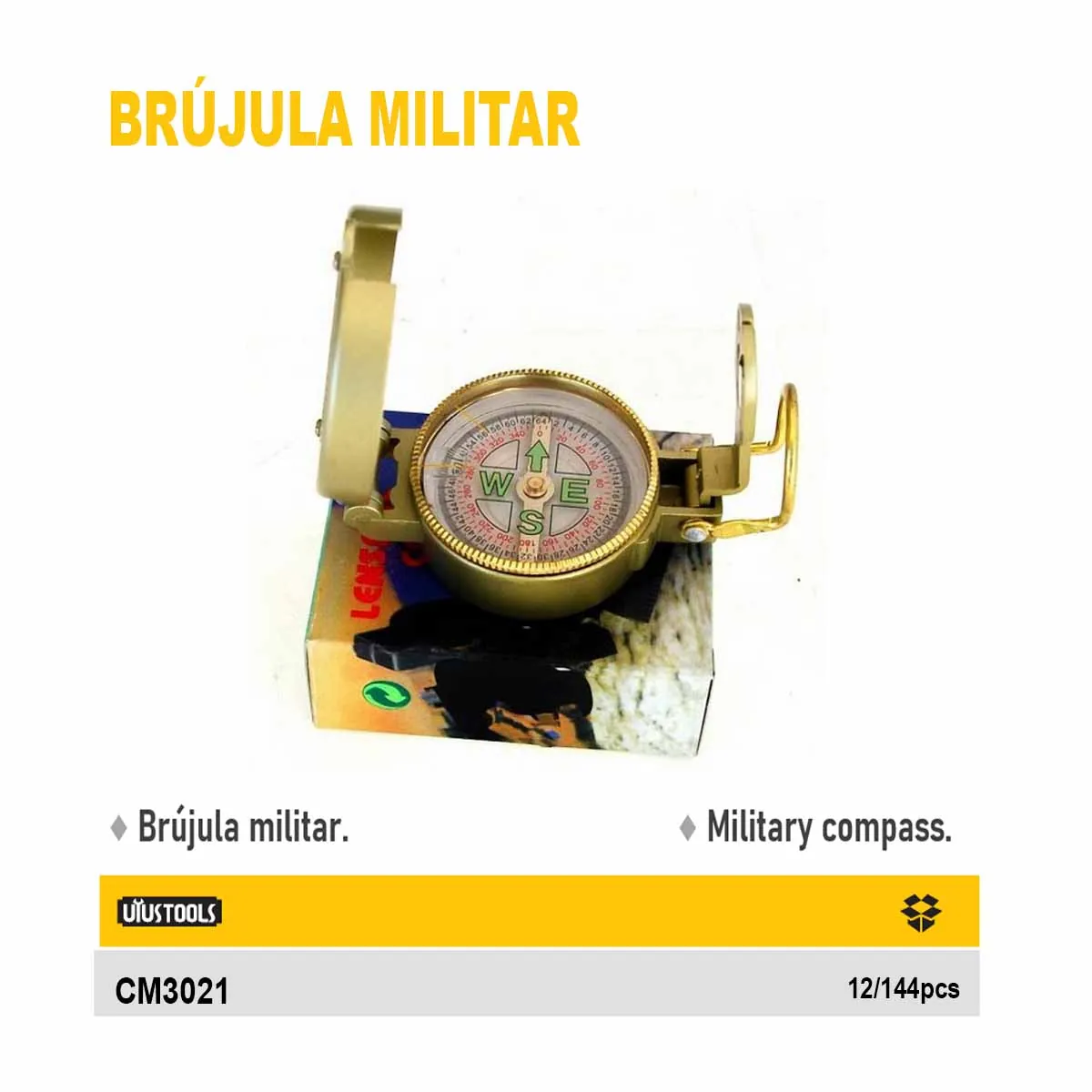 BRUJULA MILITAR COMPAS 3021 