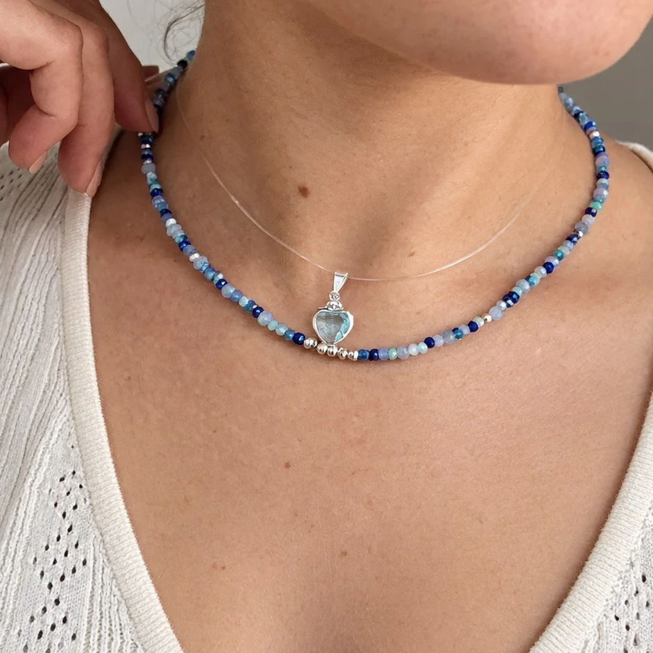 Choker azulino 
