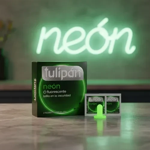 Preservativo Tulipán Neón x 3 un.