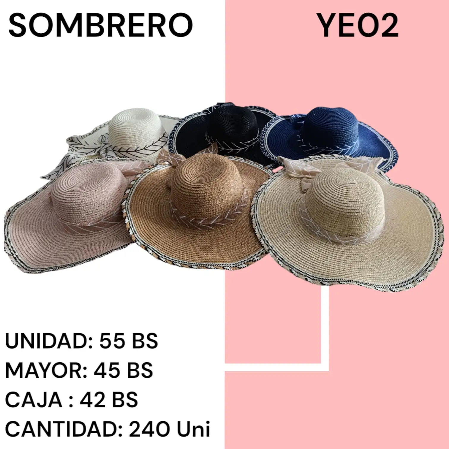SOMBRERO FEMENINO YE02