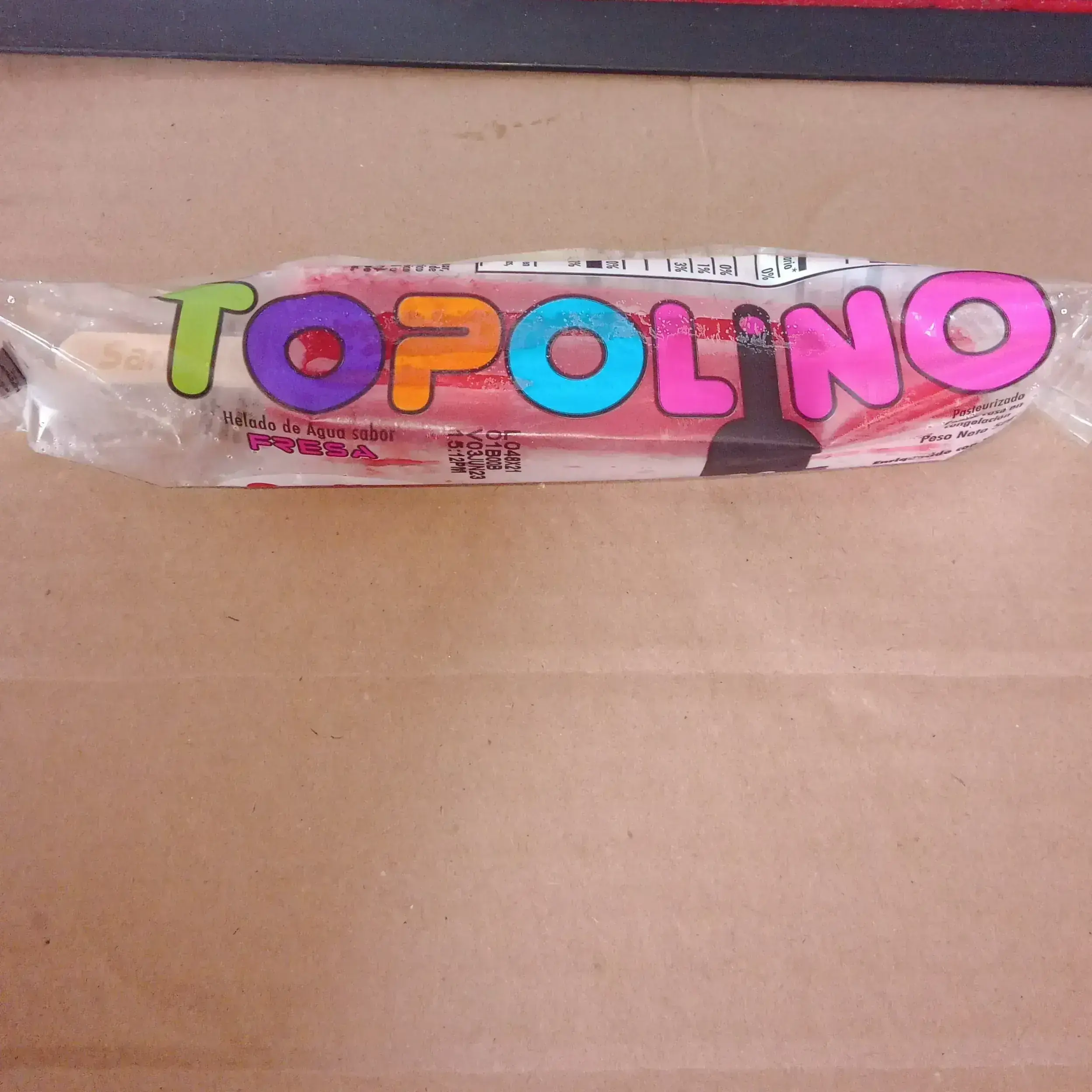 Helado topolino sabor fresa 50 g
