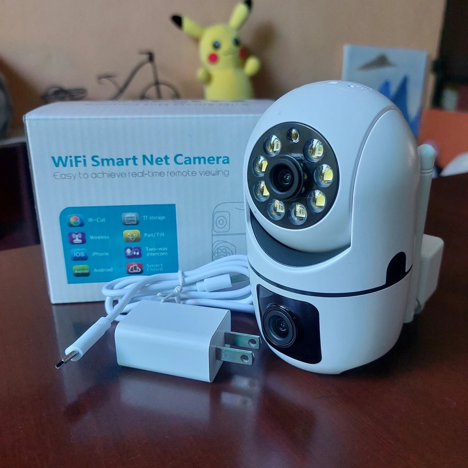 CÁMARA WIFI DOBLE LENTE