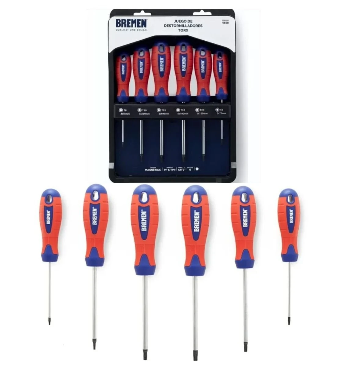 SET DESTORNILLADORES TORX BREMEN