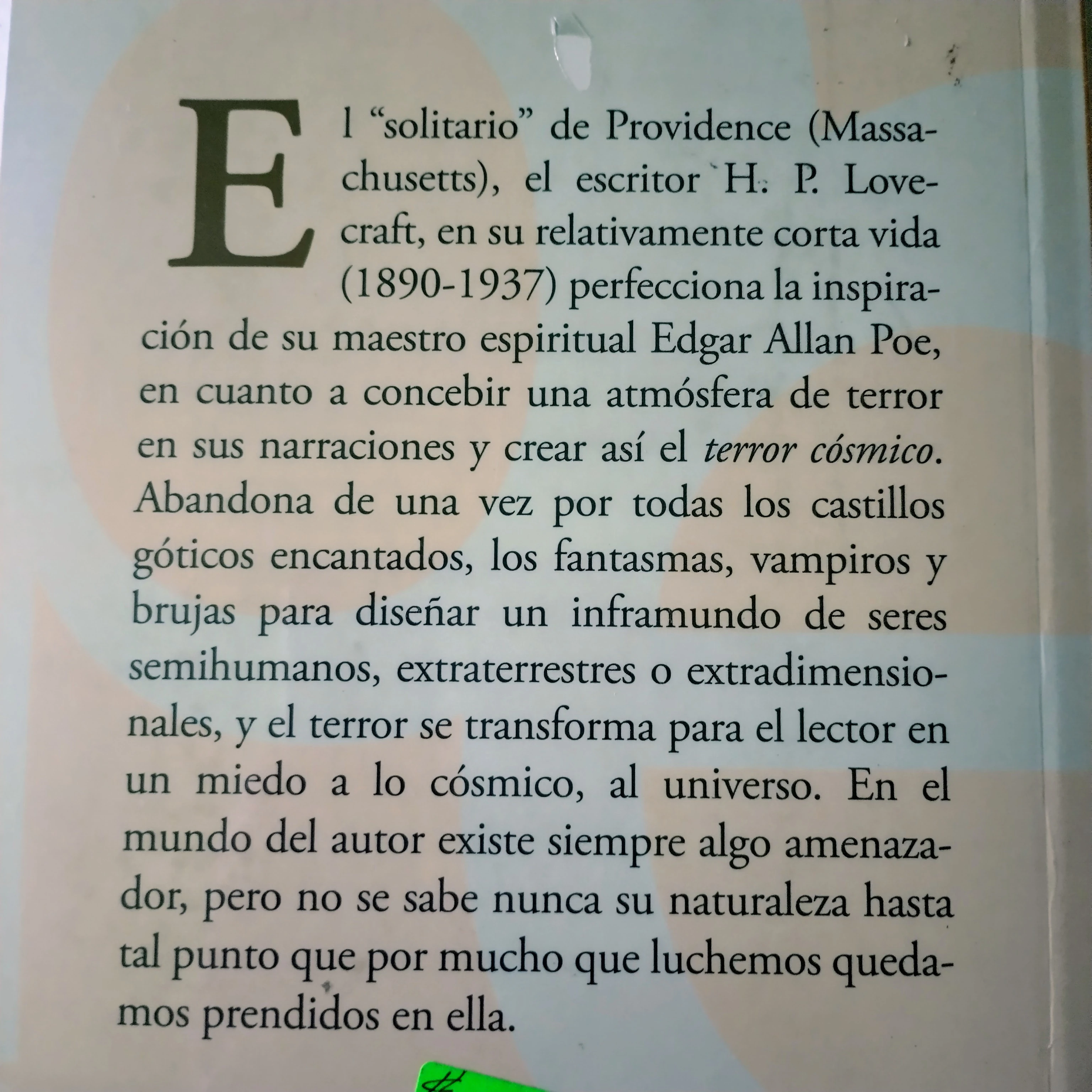 Antología de relatos de terror H.P. Lovecraft, nuevo  2