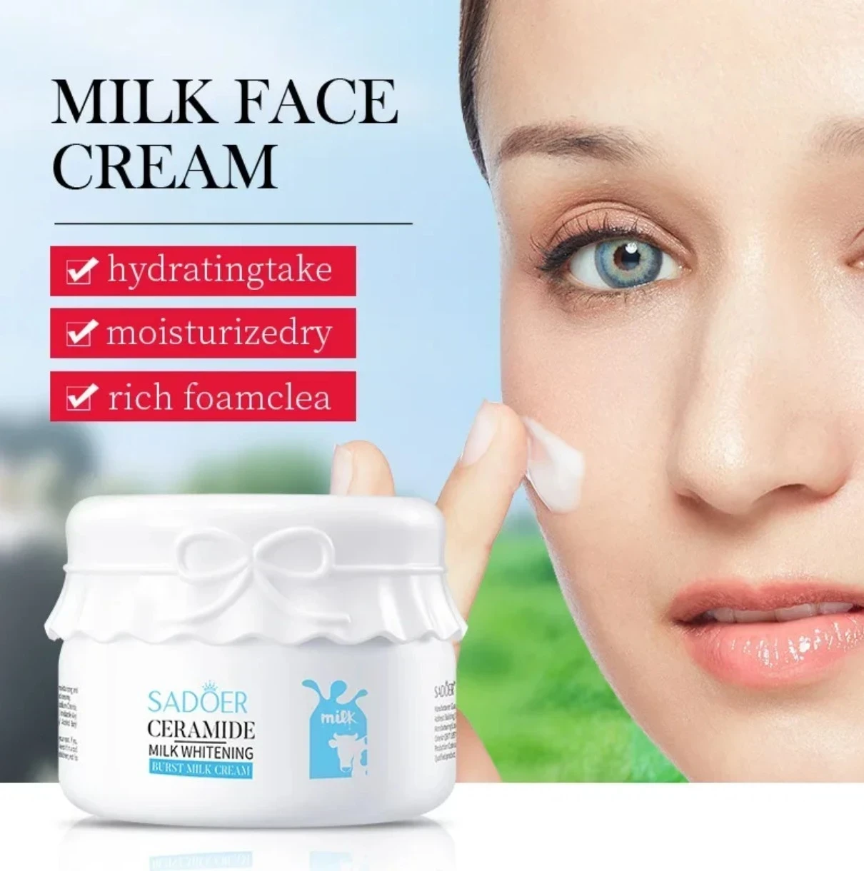 Crema hidratante con ceramidas y proteína de leche sadoer  4